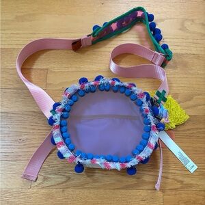 Pom-Pom Crossbody Bag